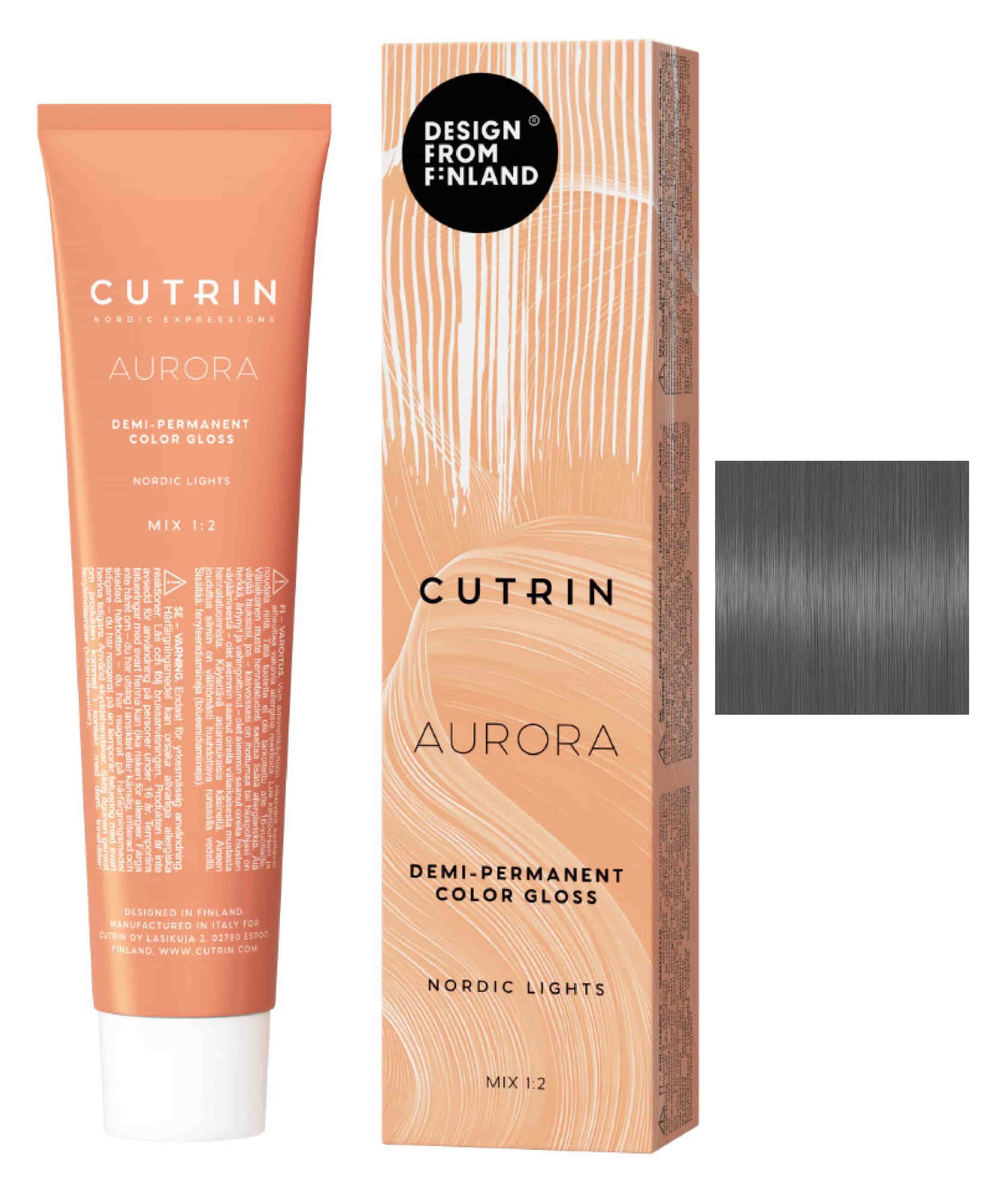 Гелева безаміачна фарба для волосся CUTRIN Aurora Nordic Lights 7.16 Cool Taupe, 60 ml - 1